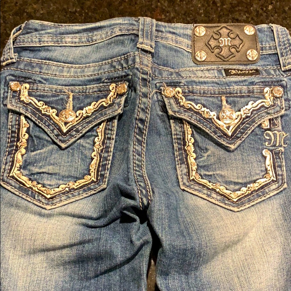 Miss Me GIRLS size 12 Boot Cut Jeans